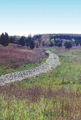 Building Debris Disposal Trench after sampling activities