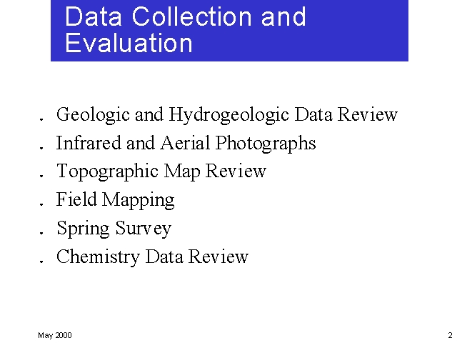 data collection and evaluation
